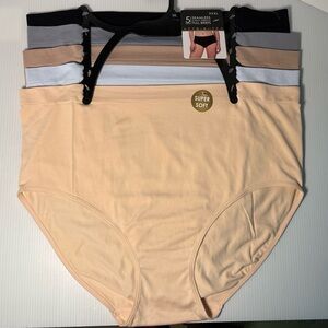 Attributes Super Soft 4-way Stretch 5 piece Multicolor Full Coverage Briefs set